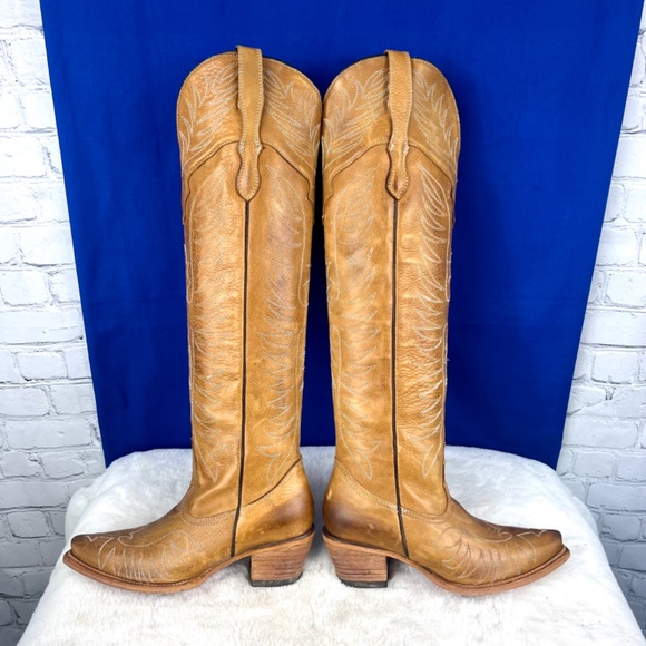 🚫🚫🚫SOLD! •|•FREEBIRD🦅BY STEVEN•| MISTY($495) TALL Snip Toe Western Boots - Picture 7 of 16